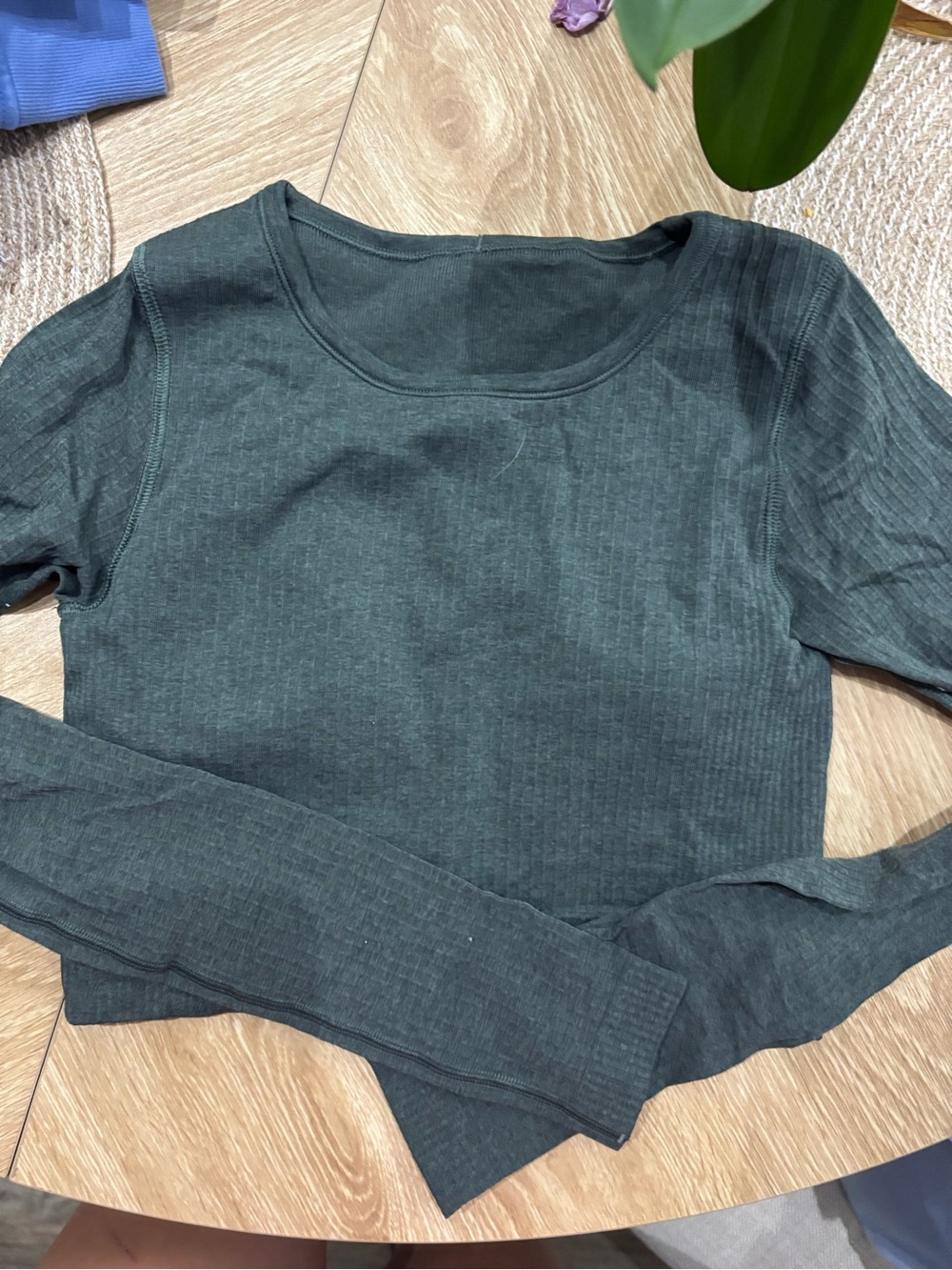 lululemon athletica Ribbed Long-Sleeve Top - Deep Forest Green